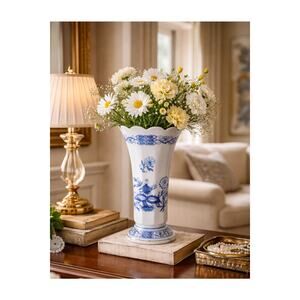 Danbury Mint/Bareuther Waldsassen Flower Vase 7"H X 3.5"W Bavaria, Germany